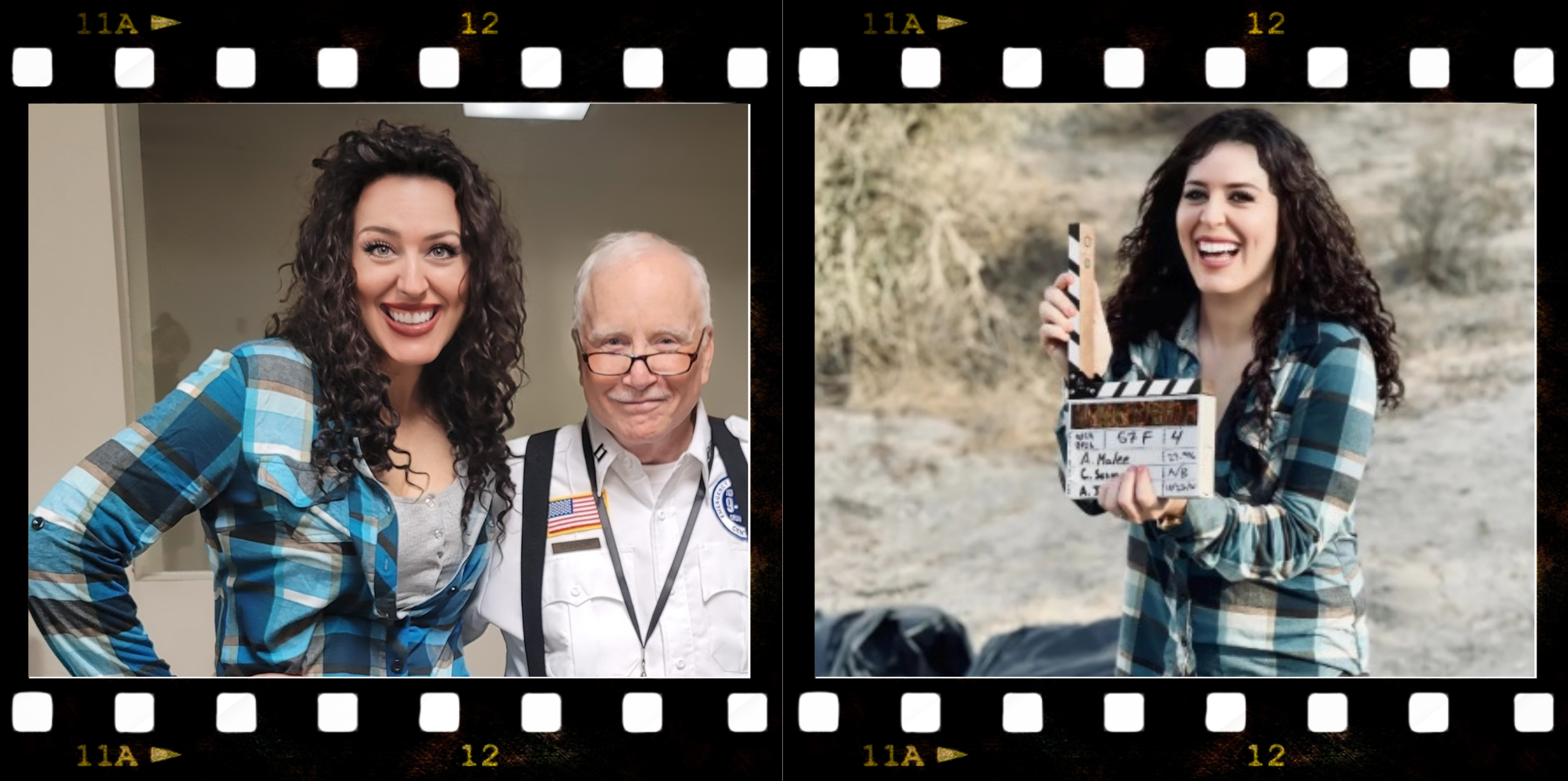 Annie Malee and Richard Dreyfuss spend time together on set for the "Abandonment Film". 